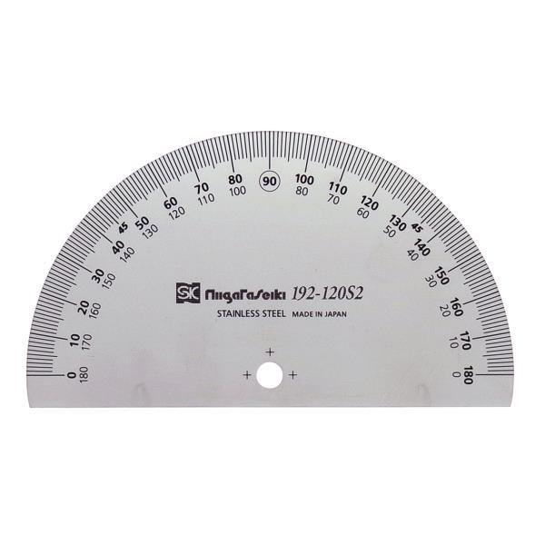 プロトラクタ No.192-120 シルバー PRT192-120S2 [日本製] 新潟精機