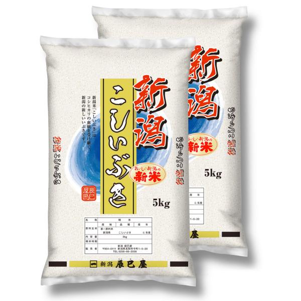 お米 新潟県産 こしいぶき 白米 10kg (5kg×2個) 令和5年産 【本州送料無料】