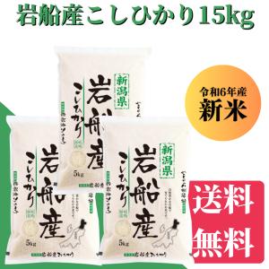 令和５年産 岩船産こしひかり 15kg（5kg×3）送料無料 米/お米 こめ/ギフト/プレゼント 贈り物 新潟 白米 精米 美味しいお米 新潟産米