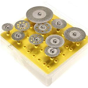 リューター カッター 収納ケース付き ダイヤモンドソーブレード ダイヤモンド ディスク ミニダイヤモンドカッター グラインダー 刃 ルーター 工具 ダ