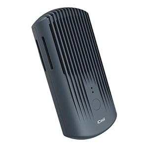 スレートブルー アイクールポルタ 充電式ハンディクーラー アイクール ポルタ