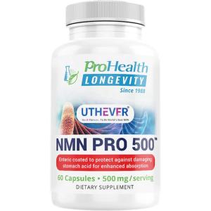 Prohealth NMN PRO 500 PURE Uthever NMN(60粒/250mg、500mg/30日分)【新品】｜nijiba