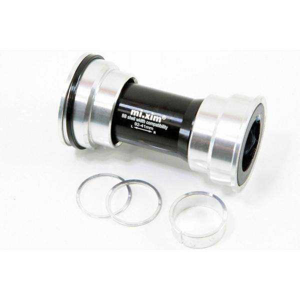 【即納】mi.xim　セラミックベアリング　アルミ7075ハウジング　BB86アダプタ　シルバー　ボ...