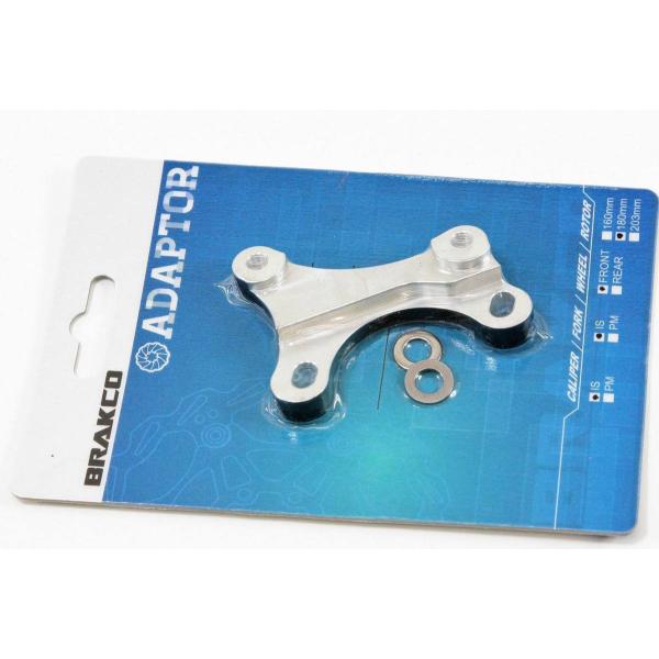 【即納】台湾　BRAKCO IS to IS　180mmローター対応　ディスクブレーキ　マウントアダ...