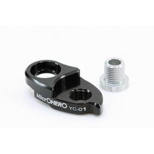 マイクロヒーロー(MicrOHERO)　リアディレイラーハンガー　リンク　ワイドレンジアダプタ　YC-01　ブラック