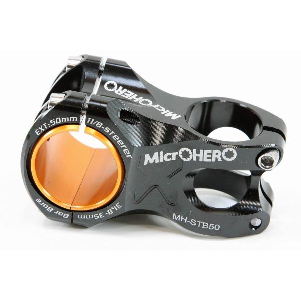 【即納】【頑丈】MicrOHERO　軽量155g　軽量アルミ合金　CNC　ステム　Φ31.8/35-...