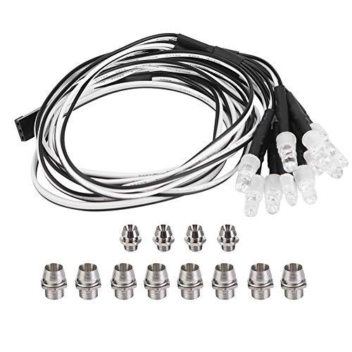 RCカーライト LEDライト 12pcs 5mm/3mmヘッドライト*テールライトLEDライト ワイ...