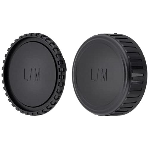 ETSUMI ライカMマウント対応ボディ&amp;レンズリアキャップセット ブラック E-6555