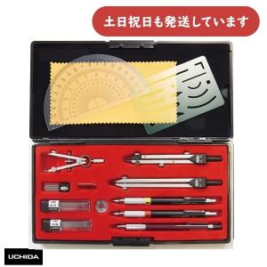 値下げしました　ウチダ製図器　コンパスセット ウチダ】ウチダ コンパスの通販|デザイン・製図・コミック用品類の通販
