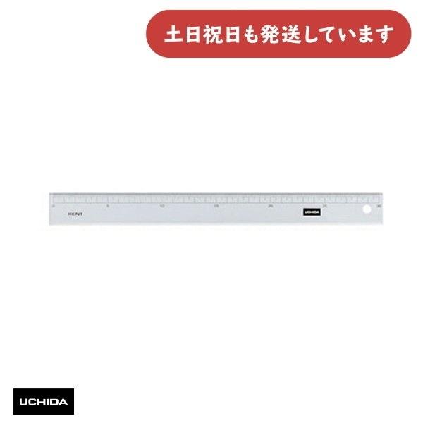 ウチダ 直線定規 24cm型 文房具 文具 製図 設計 マービー 直線