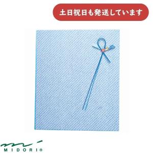 ミドリ カラー色紙 寄せ書きシール18枚付 半透明 タイトル オレンジ