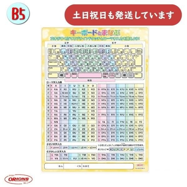 共栄プラスチック 学習下敷 B5 キーボードとまなぶ下敷 文房具 文具 下敷き 学習 小学生