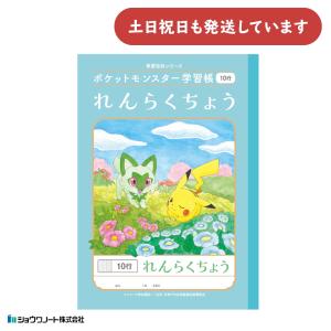 Pokemon ポケモン 学習帳 連絡帳 11行 10mm縦罫 4901772020318