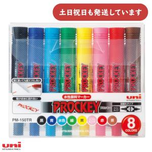 三菱鉛筆 プロッキー 水性顔料マーカー 極細＋細字丸芯 12色セット