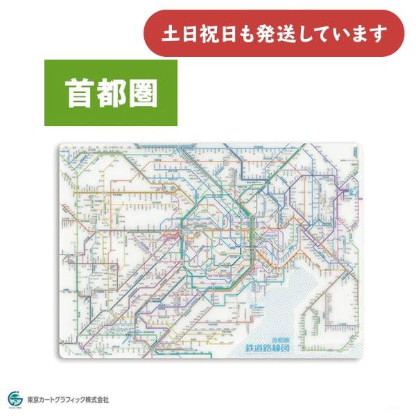 東京カートグラフィック 下敷き 鉄道路線図 首都圏 日本語 A4 文房具 文具 小学1年生 学習 小...