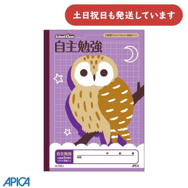 日本ノート 学習帳 スクールキッズ 自主勉強 5mm方眼罫 10mm実践入り セミB5 文房具 文具...