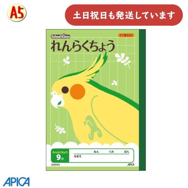 日本ノート 学習帳 スクールキッズ れんらくちょう タテ9行 A5 文房具 文具 アピカ 連絡帳 学...