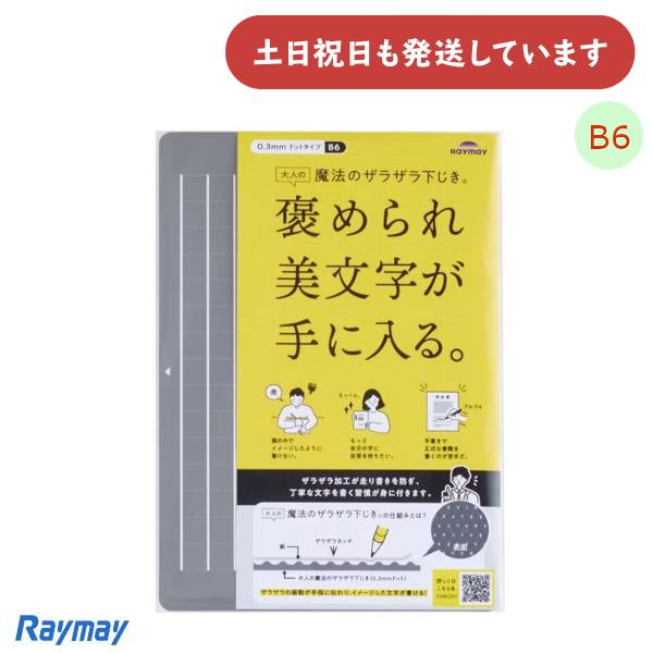 レイメイ 大人の魔法のザラザラ下じき B6 0.3mmドット 文房具 文具 美文字 Raymay 方...
