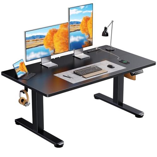 ErGear 電動昇降式デスク ロータイプ 高さ48-72cm コンセント&amp;USBポート付き ローデ...