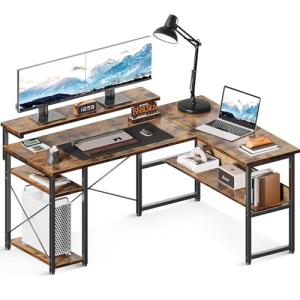 CubiCubi ゲーミングデスク 幅140cm*奥行き60cm LED付き 炭素