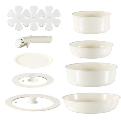 CAROTE カローテ フライパン セット 11点 鍋セット フッ素 不使用 PFAS PTFE P...