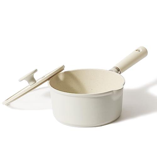 CAROTE カローテ 片手鍋 20cm 蓋付き IH対応 PFOA PFOS フリー ソースパン ...