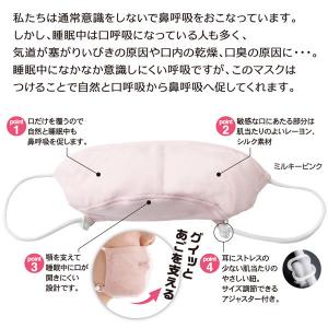 アルファックス 快眠鼻呼吸マスク ミントホワイ...の詳細画像2