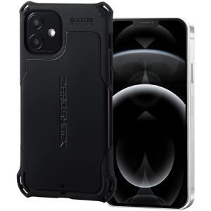 エレコム iPhone 12 / iPhone 12 Pro ハイブリッドケース ZEROSHOCK MAGKEEP ブラック PM-A20BZEROMBK 4549550211819 黒 ELECOM スマホ ケース｜nijiiromartya