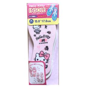 サンリオ ハローキティ インソール 薔薇 リボン 子供用 13cm~17cm ピンク キティ キャラクター 女の子 可愛い かわいい 中敷 スニーカー くつ 上履き サイズ