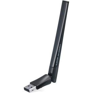 エレコム Wi-Fi 無線LAN 子機 11ac対応 433+150Mbps USB2.0用ハイパワーアンテナ WDC-433DU2H2-B　4953103374393｜nijiiromartya