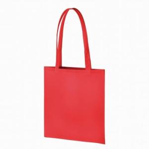 不織布フラットショルダートート レッドの商品画像