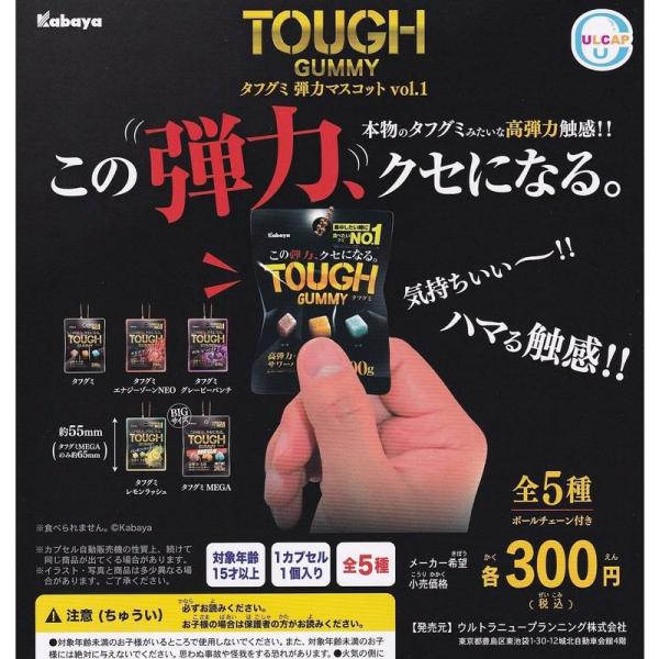 カバヤ TOUGH GUMMY タフグミ 弾力マスコット vol.1全5種セット(フルコンプ) ガチ...