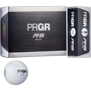 PRGR(プロギア) RS スピン ゴルフ ボール ホワイト 3層構造 1ダース 12個入り｜nijinoshopred