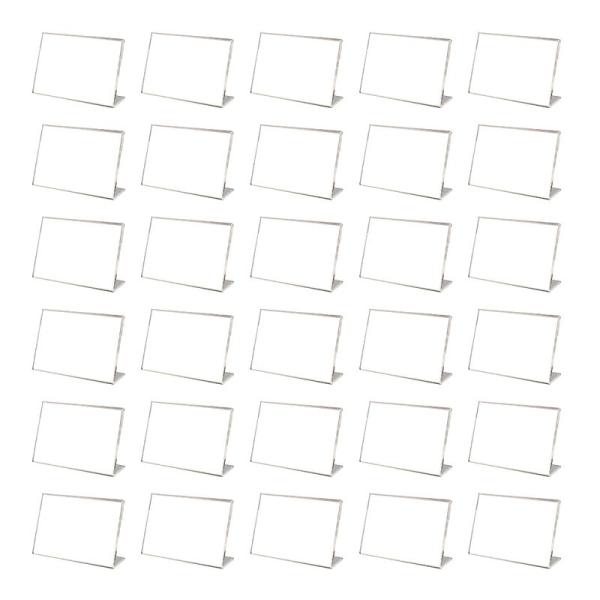 HAMILO POPスタンド L字型 ショップカード立て アクリル製 店舗 30点セット (6×4c...