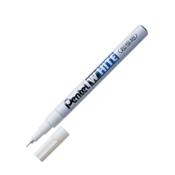 ぺんてる 油性ペン ホワイト 超極細 白インキ X100W-F