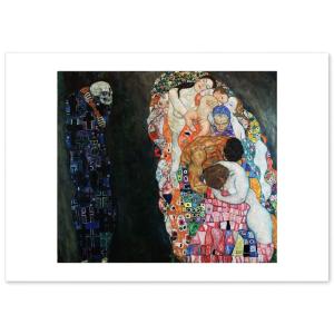 ポスター クリムト 『死と生』 A3サイズ 日本製 インテリア 壁紙用 絵画 アート 壁紙ポスター