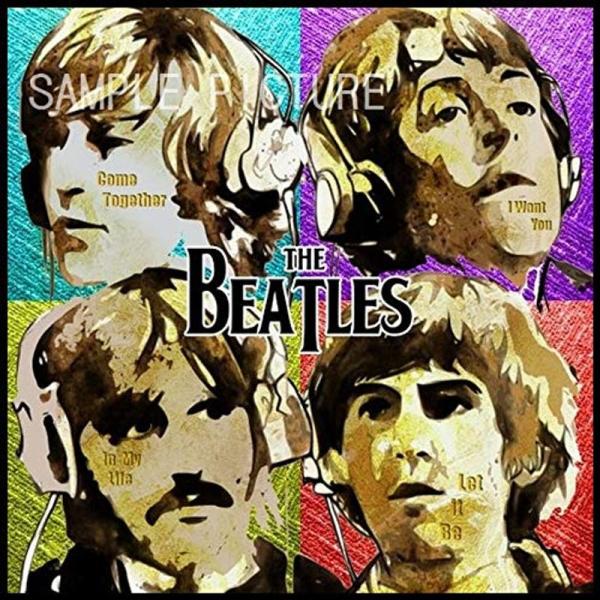 BEATLES ビートルズ 海外セレブグラフィックアートパネル 木製 壁掛け インテリア ポスター ...