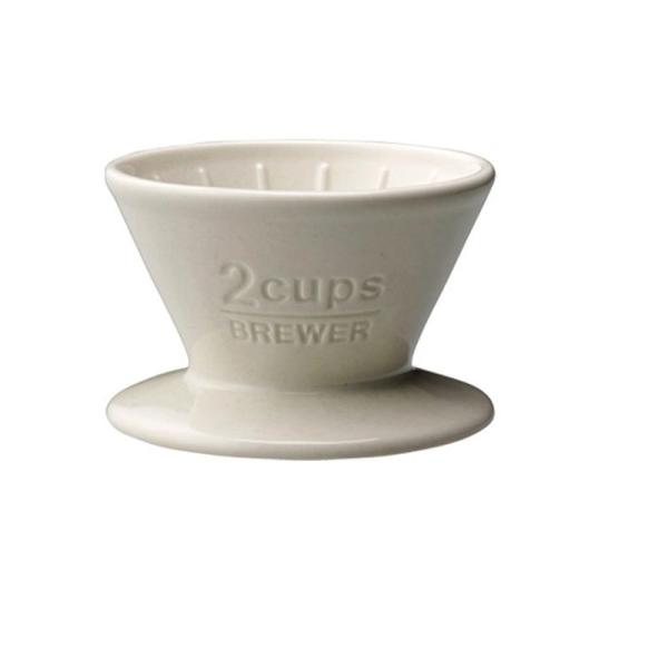 KINTO (キントー) SCS ブリューワー 2cups 磁器 ホワイト コーヒー 食洗機対応 2...