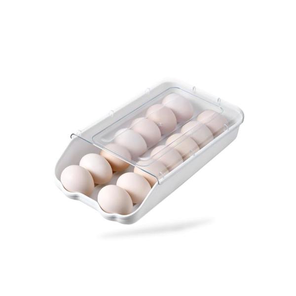 レジプロb 卵ケース 冷蔵庫 収納 プラスチック エッグホルダー14個タイプ 31.5cm×16.5...