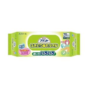 まとめ買いアテント ふきとりぬれタオル 70枚 ×3個｜nijinoshopyellow