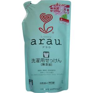 サラヤ 無添加せっけん arau アラウ ゼラニウム 洗濯用せっけん 液体 詰替 1L×12個｜nijinoshopyellow