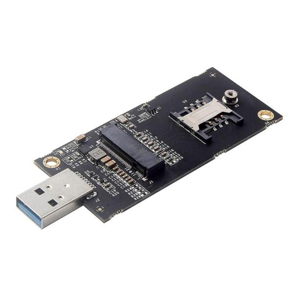 NFHK NGFF M.2 Key-B WWAN - USB 3.0アダプターライザーカード SIM...