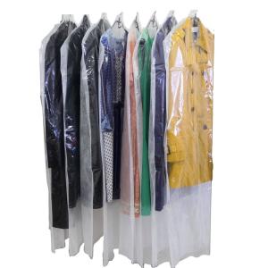 洋服カバー 衣類カバー コートサイズ 30枚 片面透明 片面不織布で中身が見える 安心の日本製 大切な衣類のほこりよけに｜nijinoshopyellow