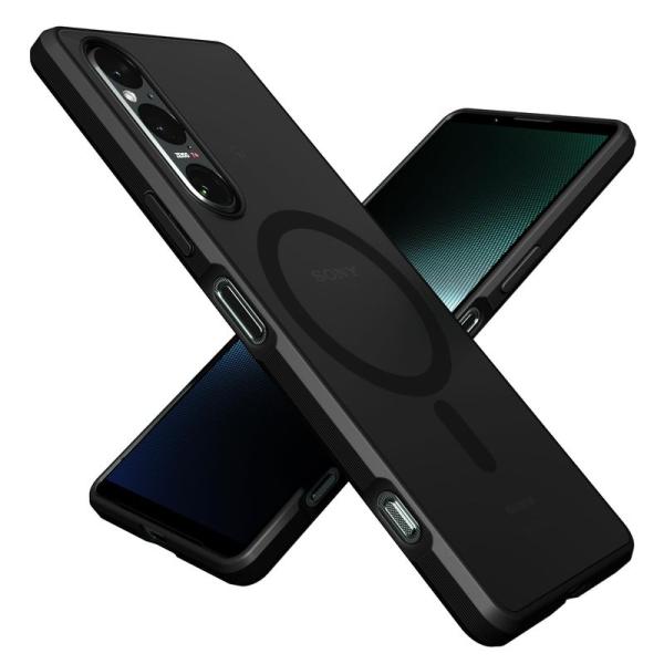 WOEXET Xperia 1 V ケース 磁気充電 MagSafe対応 耐衝撃 半透明 指紋防止 ...