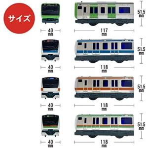 本物そっくり! かっこいいぞ電車 おもちゃ プルバック 中央線 山手線 京浜東北線 東海道線 E233系 E235系 男の子 (4車両セット)