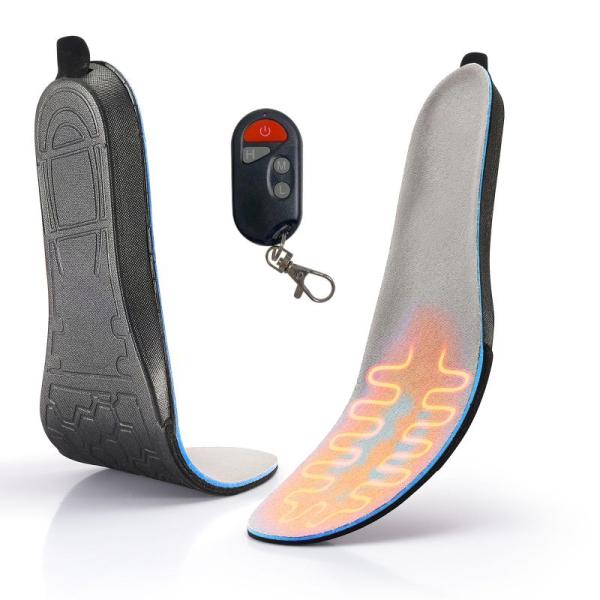 EYECURL 電熱インソール 中敷き 電気 インソール 靴敷き 三段階温度調整 USB充電 サイズ...