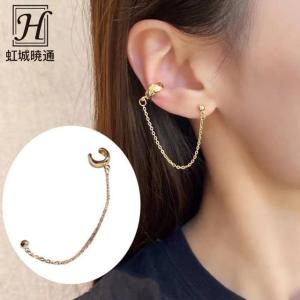 3連ピアス アクセサリー イヤーカフ風 可愛い シルバー925 シンプル