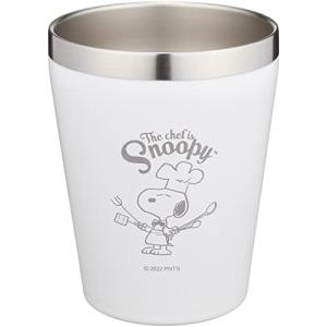 マリモクラフト シェフスヌーピー ステンレスタンブラー ホワイト Φ8.5×H10.7cm SPZ-2548