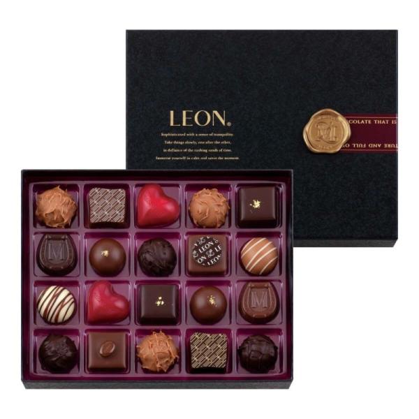 バレンタイン 2026 チョコレート モロゾフ レオン 20粒入 専用袋付き