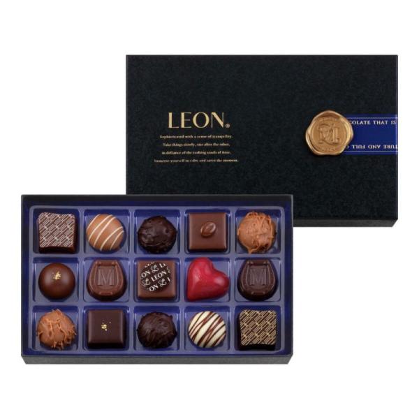 バレンタイン 2026 チョコレート モロゾフ レオン 15粒入  専用袋付き
